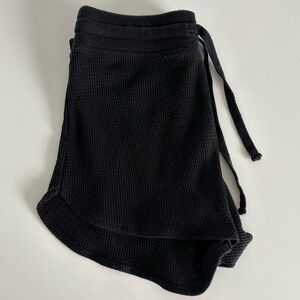 TNA Black Melrose Waffle Short